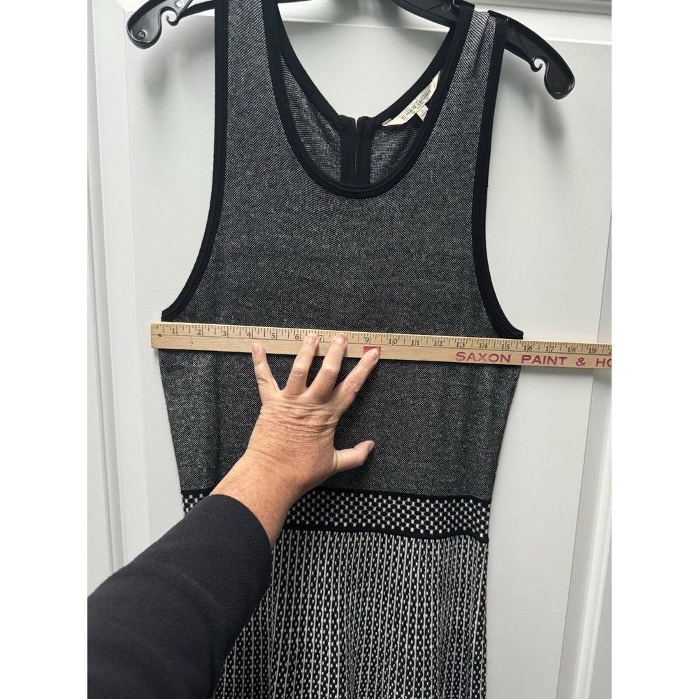 41Hawthorn Sweater Dress Women's XLP Petite Sleeveless Black White Knit‎ Stretch - Picture 8 of 12